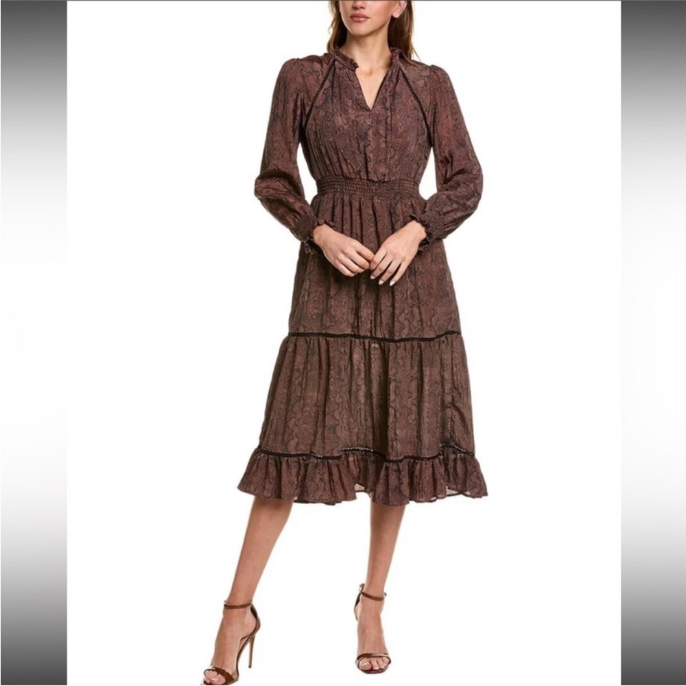 Sam Edelman Women’s Maya Chicory‎ Coffee snake charm bohemian Dress size medium